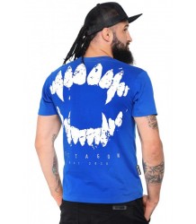 Octagon T-Shirt Teeth Blue