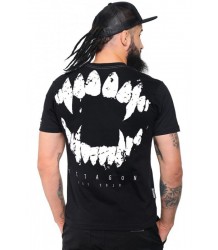 Octagon T-Shirt Teeth Schwarz