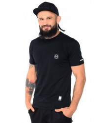 Octagon T-Shirt Small Logo Schwarz