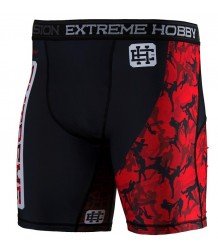 Extreme Hobby Vale Tudo Red Warrior Kompressionsshorts