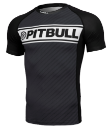 Pit Bull Rashguard Kurzarm Kurzarm Brust Logo