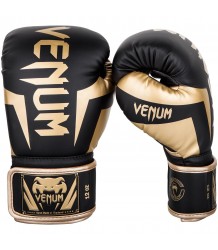 Venum Elite Boxhandschuhe Schwarz/Gold