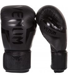 Venum Elite Boxhandschuhe Schwarz/Schwarz