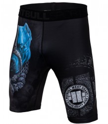 Pit Bull Kompressionsshorts Vale Tudo Shorts Totenkopf Hund 18