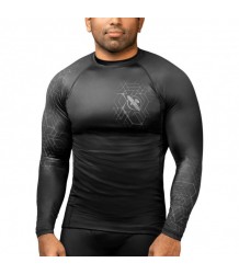 Hayabusa Rashguard Geo Schwarz Langarmshirt