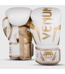 Venum Elite Boxhandschuhe Weiß/Gold