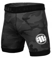 Pit Bull Shorts Vale Tudo Shorts All Black Camo