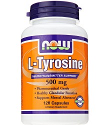 Now Foods L Tyrosin 500 Mg 120 Gel-Kapseln