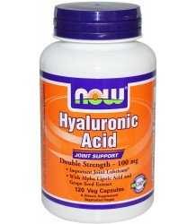 Now Foods Hyaluronsäure mit Msm doppelte Stärke 100mg 120 Vcaps