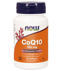 Now Foods Coenzym Q10 100 Mg Vit E 50 Weichkapseln