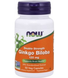 Now Foods Ginkgo Biloba 120mg 50 Vcaps