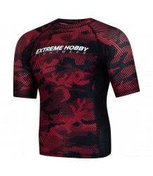 Extreme Hobby Rashguard Kurzarm Havoc Rot