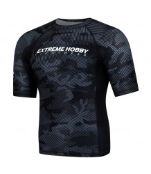 Extreme Hobby Rashguard Kurzarm Havoc Schwarz