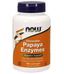 Now Foods Papaya Enzym Verdauungsenzyme 180 Lutschtabletten