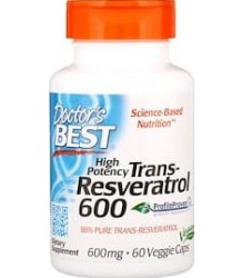 Doctor's Best Trans Resveratrol 600 60 Vcaps