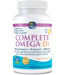 Nordic Naturals Komplettes Omega D3 565mg Zitrone 60 Weichkapseln