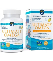 Nordic Naturals Ultimate Omega 1280mg Zitrone 60 Fischgelatine Weichkapseln