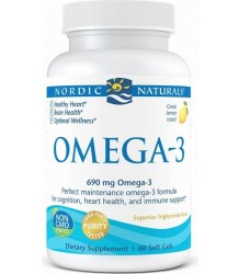 Nordic Naturals Omega 3 690mg Zitrone 60 Weichkapseln