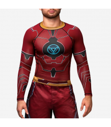 Hayabusa Rashguard Marvel Iron Man Langarm schwarz