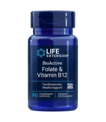 Life Extension Bioactive Folat Vitamin B12 90 Vcaps