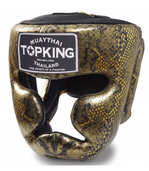 Top King Boxen Sparring Helm Tkhgss 02bk_Gd Super Star Snake Gold