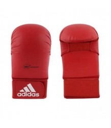 Adidas WKF Karate Handschuhe Thumbless Rot