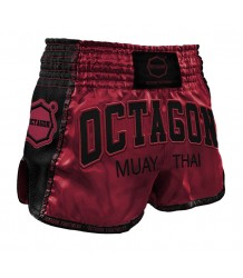 Octagon Muay Thai Shorts Burgund