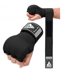 RDX Boxbandagen Gel Wraps Innenhandschuhe Schwarz