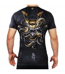 Ground Game Rashguard Oni Samurai Kurzarm schwarz