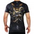 Ground Game Rashguard Oni Samurai Kurzarm schwarz