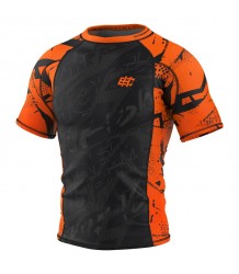 Extreme Hobby Rashguard Kurzarm Neo Orange