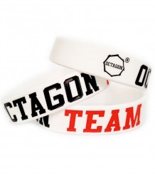 Octagon Team Weißes Gummi-Armband