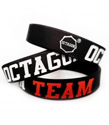 Octagon Team Gummi-Armband Schwarz