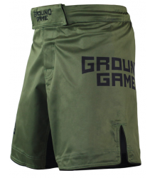 Ground Game MMA Training Shorts Athletic Khaki