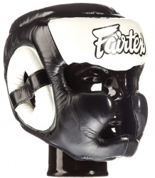 Fairtex Boxen Sparring Helm HG13 Schwarz/Weiß