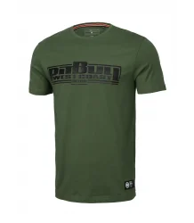 Pit Bull T-shirt Slim Fit Klassisch Boxen Olive