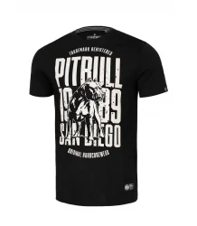 Pit Bull T-Shirt San Diego Hund Schwarz