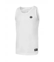 Pit Bull Tank Top Trägerlos Slim Fit Klein Logo Weiß