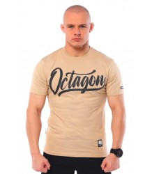 Octagon T-Shirt Retro Beige