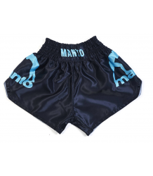 MANTO Muay Thai Shorts Dual Schwarz/Blau