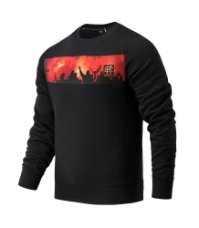 Extreme Hobby Kapuzenloses Sweatshirt mit Rundhalsausschnitt Ultras Flare Schwarz