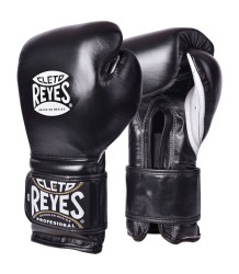 Cleto Reyes Boxhandschuhe Klettverschluss Sparring Handschuhe schwarz