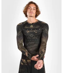 Venum Rashguard Gorilla Jungle Langarm Schwarz/Sand