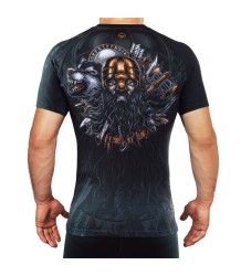 Ground Game Rashguard Ragnarok Kurzarm schwarz