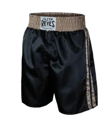 Cleto Reyes Boxershorts Satin Schwarz/Gold