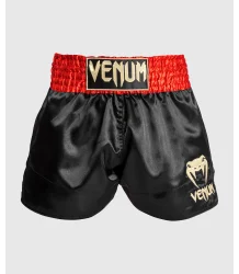 Venum Muay Thai Classic Shorts Rot/Schwarz/Gold