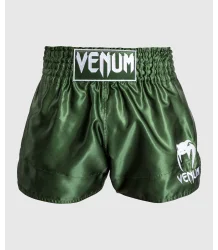 Venum Muay Thai Klassische Shorts Khaki/Weiß