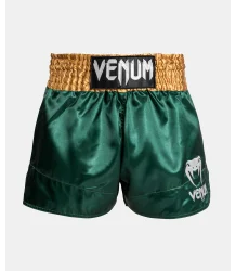 Venum Muay Thai Classic Shorts Grün/Gold/Weiß