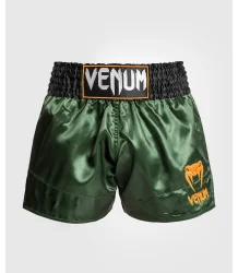 Venum Muay Thai Classic Shorts Grün/Schwarz/Gold