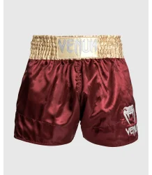 Venum Muay Thai Classic Shorts Burgund/Gold/Weiß